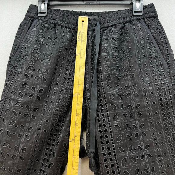 J. Crew Pants Women's 4 Black Pull-On Easy Pant in Eyelet Cocktail Business NWT - Picture 12 of 14